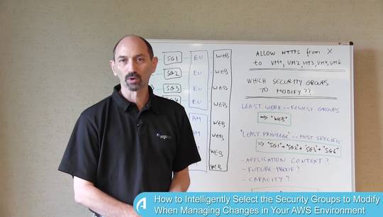 How to Intelligently Select the Security Groups to Modify When Managing Changes in AWS
