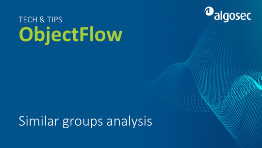 ObjectFlow: Similar groups analysis
